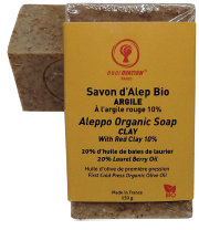 Savon d’Alep 20% + 10% Argile Rouge, 150g